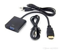 Imagen 5 de 10 de Conversor Hdmi A Vga Activo Usb Ps4 1080p Con Audio