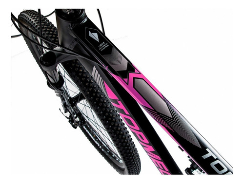 Imagen 3 de 4 de Mountain bike TopMega Regal R29 S 21v frenos de disco mecánico cambios Sensah MX7 color violeta