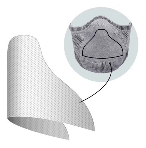 Filtro De Proteção Descartável Fiber Knit 30 Unidades Cor Branco
