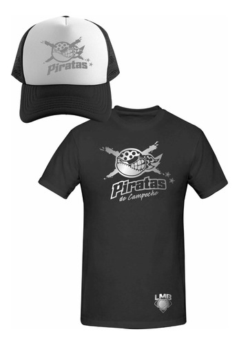 Kit Playera + Gorra Mod Piratas De Campeche Lmb Silver