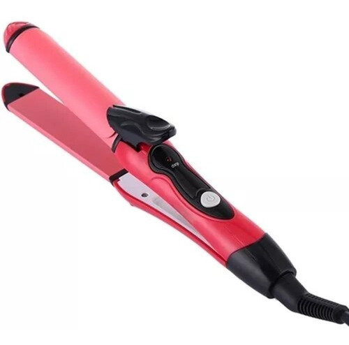 Planchita Cabello Pelo Y Buclera Ondas Rizador 2 En 1 Nova