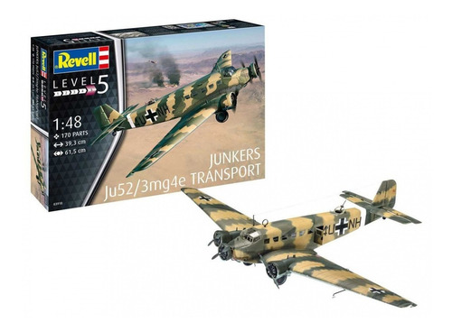 Kit de montaje Junkers Ju52/3MG4e Transport 1:48 Revell 03918