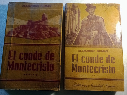 Colecciones Antiguas.el Conde De Montecristo Tomo 1 Y 2 .