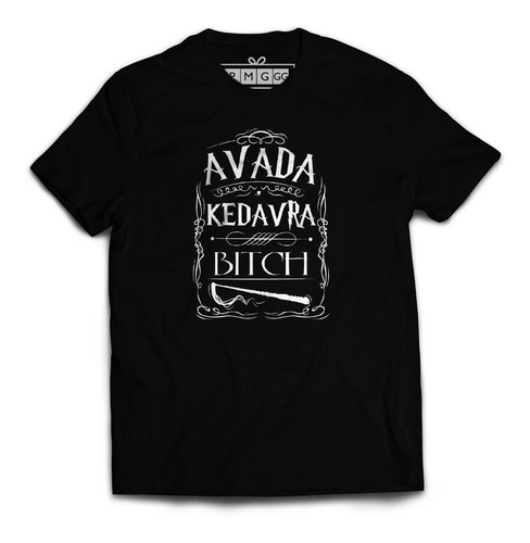 Imagem 1 de 1 de Camiseta Camisa Avada Kedavra Bitch Harry Potter Magia Bruxo