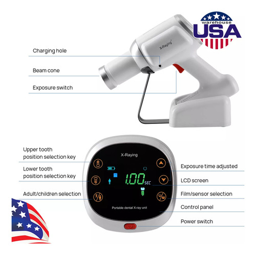 Raio X Digital Portátil Dental Imagem + Dental I-sensor