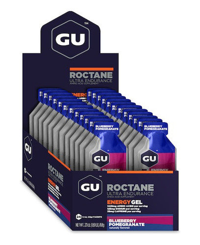 Gu Energy Gel Roctane 24 Pack Blueberry Pomegranate