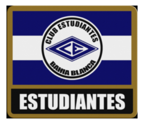 Parche Termoadhesivo Flag Estudiantes De Bahia Blanca