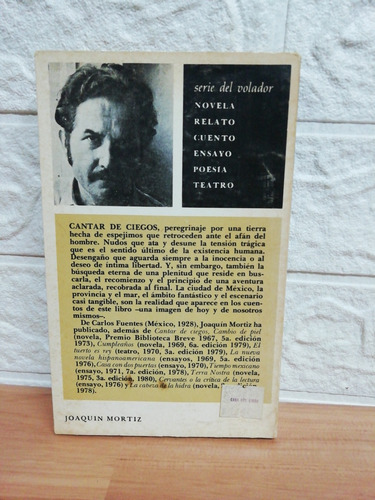 Cantar De Ciegos/ Carlos Fuentes (Usado)