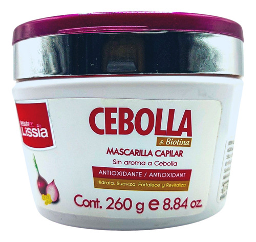 Mascarilla Cebolla (sin Olor) | Lissia® | 260 Ml | Original