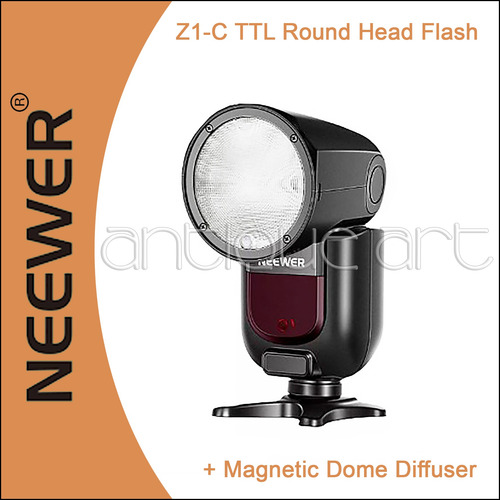 A64 Flash Neewer Z1-c Speedlite Canon Godox V1 Dome Filtros (Usado)