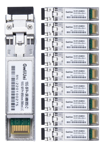 Transceptor De Red De Modulo De Fibra Multimodo 10g Sfp+, Sr