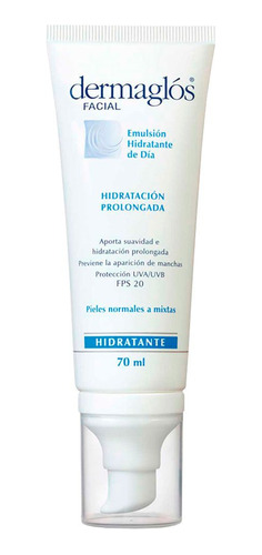 Dermaglós Facial Emulsión Hidratante De Día Con Fps20 Pieles Normales A Mixtas Sensibles