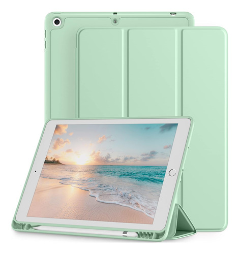 Funda iPad Mastten 10.2 9/8/7 Gen Delgado/liviano/verd Menta