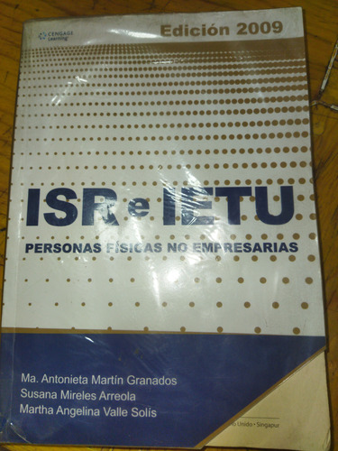 Isr E Ietu Personas Fisicas No Empresarias, Ma. Antonieta M.