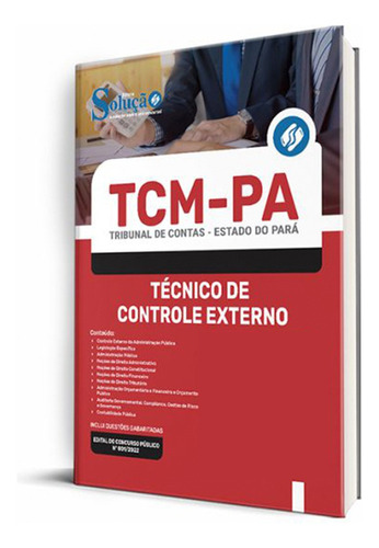 Apostila Tcm-pa 2023 - Técnico De Controle Externo, De Professores Especializados., Vol. Único. Editora Solução Concursos, Capa Mole, Edição Oficial Em Português, 2022