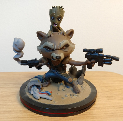 Rocket Raccoon And Groot Qfig Guardians Of The Galaxy Marvel