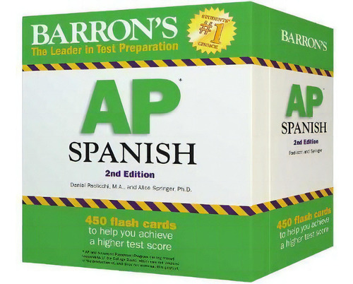 Ap Spanish Flash Cards, De Daniel Paolicchi., Vol. 1. Editorial Peterson's Guides,u.s., Edición 2nd Edition En Inglés
