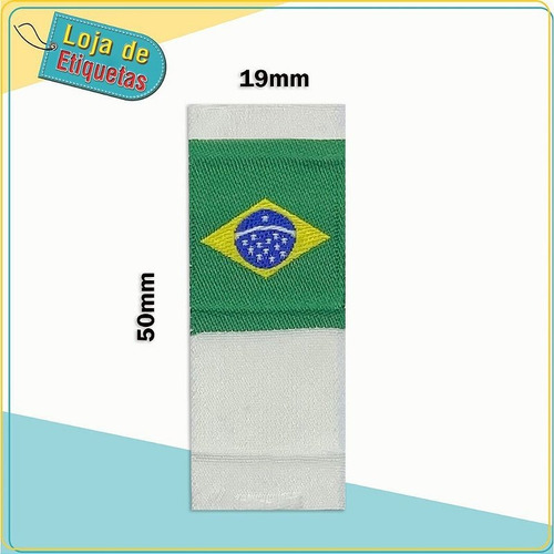 Imagem 3 de 4 de Bandeira Do Brasil Clip Com 3 Dobras - 100 Peças