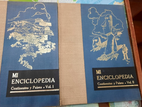 Mi Enciclopedia Continentes Y Países Volumen 1 Y 2 Año 1965