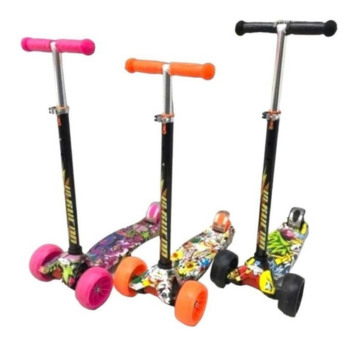 Scooter Monopatin 4 Ruedas Led Niños Y Niñas