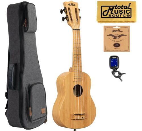 Kala Ka-bmb-s All Solid Bamboo Soprano Ukulele, Gray Son Eeb