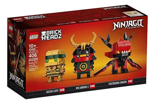 Set Brickheadz 40490 Del 10.º Aniversario De Lego Ninjago 2