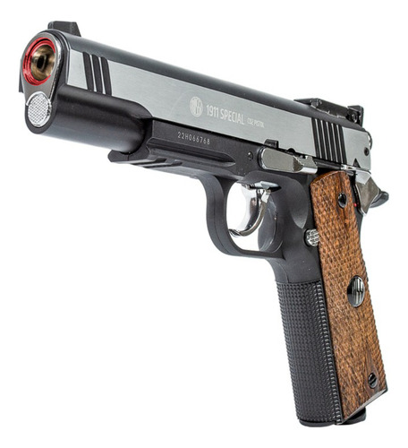 Pistola Co2 1911 4.5mm + 1500 Esferas Aço + 15 Co2 + Óleo