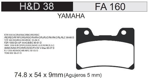 Pastilla Freno Fa 160 Adige Italia (hd38)