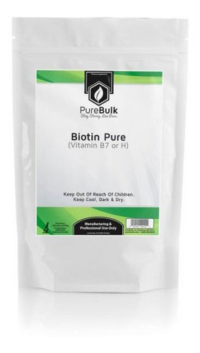 Biotina 100 % Pura En Polvo 1 Kilo $3.100