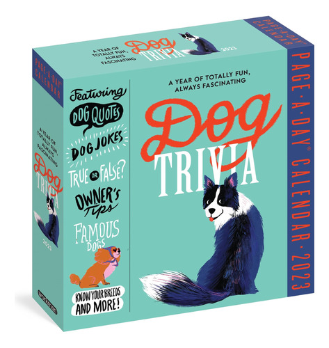Dog Trivia Page-a-day Calendar 2023: Cotizaciones Perros, O