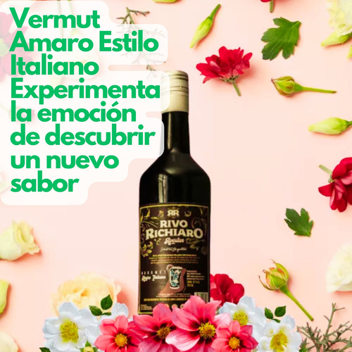 Aperitivo Vermut Amaro Rivorichiaro X6 Botellas Premium