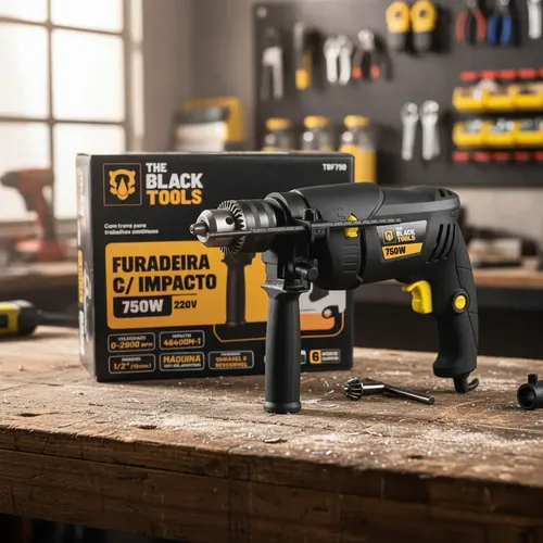 Furadeira De Impacto 1/2 Pol 13mm 750w Profissional | Parcelamento