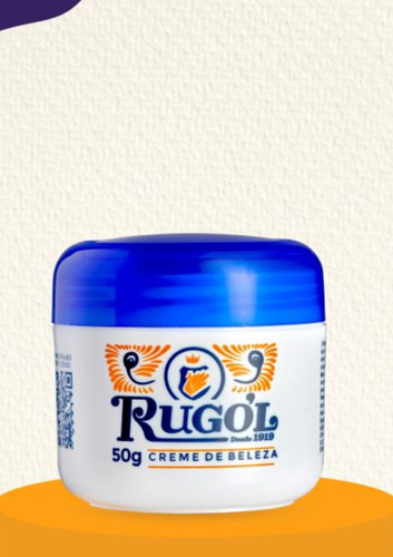 Kit 2 Creme Facial Rugol Tradicional 50g Antirrugas