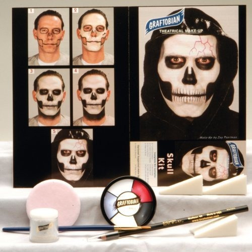 Kit De Maquillaje De Calavera De Lujo Estándar