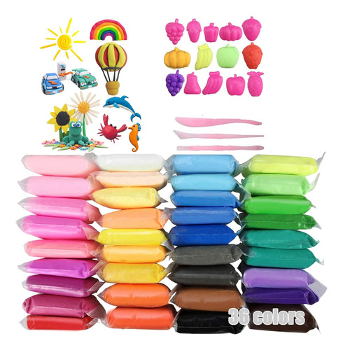 Foamy Moldeable Slime 36colores Plastilina  Magica Satisfact