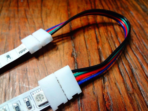 Emenda Rapida P/ Fita Led Rgb 5050/3528 Rabicho Conector Para Fita Led
