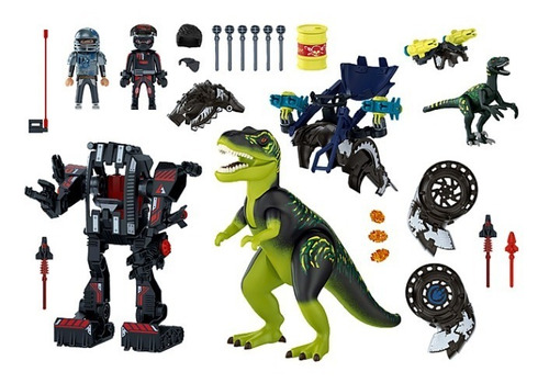 Figura Armable Playmobil T-rex Batalla De Los Gigantes 84 Pc