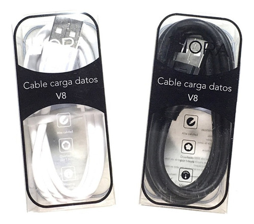 Cable 1hora 2.1a V8 Micro Usb Carga Rápida