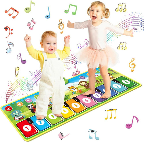 Tapete Musical Para Niños, Teclado Piano Plegable Con Música
