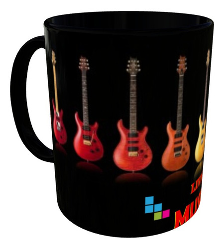 Mugs Guitarras Electricas Rock Music Pocillo Serie Geeks