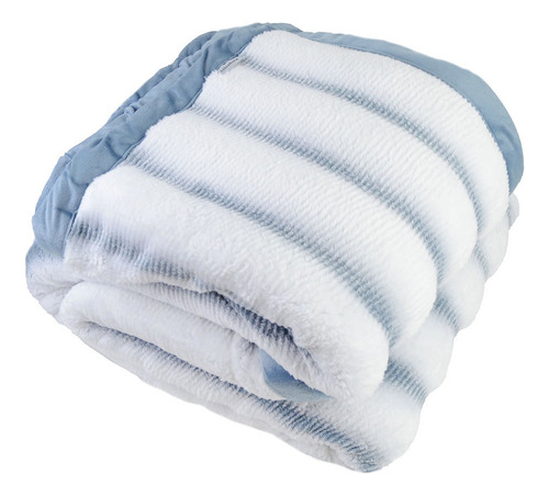 Cobertor Queen Altenburg Plush Ocean Azul Balneario - 135011