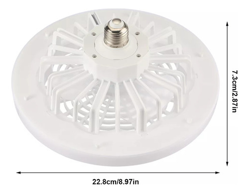 Ventilador De Techo Con Ly Ces E27 Y Control Remoto 3 Nivele