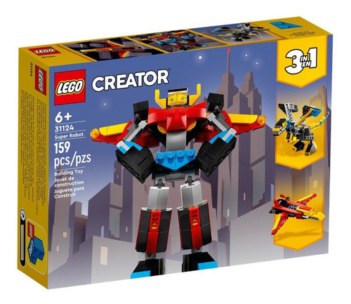 Lego Creator 3en1 Robot Transformable 159 Piezas 31124