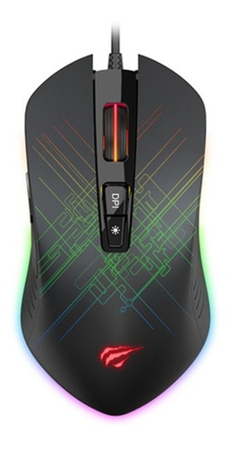 Mouse Gamer Rgb 4800dpi 7 Botones Programable Havit Ms1019