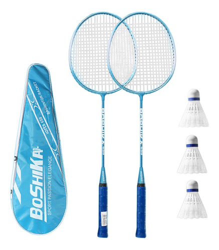 Conjunto De Raquetes De Badminton Profissionais Para Azul