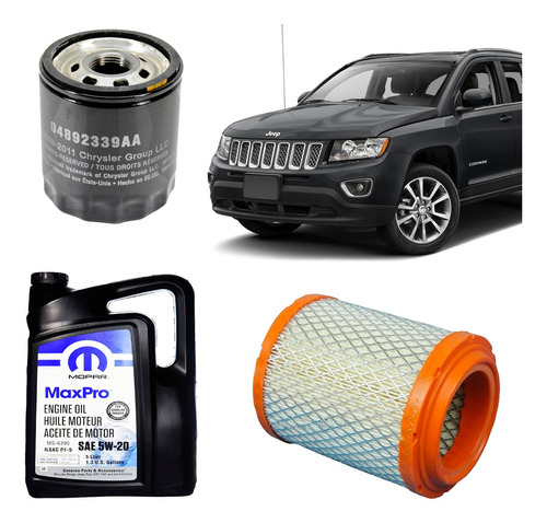 Kit Service Jeep Compass 2.4l Mopar Original Aceite Filtro