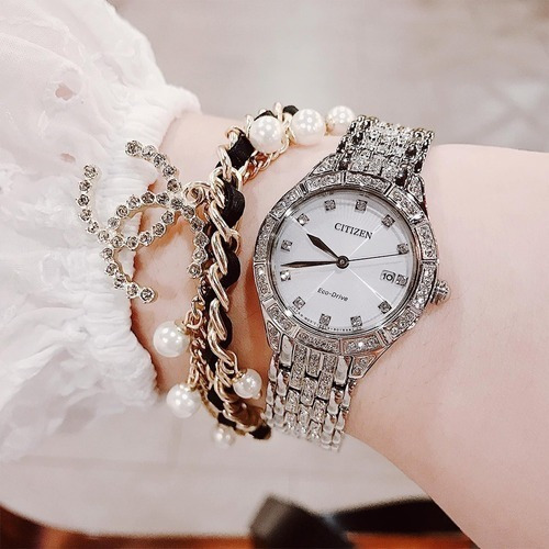 Imagen 5 de 6 de Citizen Silhouette Swarovski Silver Ew2320-55a .... Dcmstore