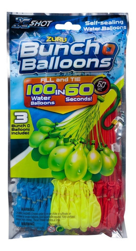 Bunch O Balloon Repuesto 100 Bombuchas En 60 Segundos X-shot