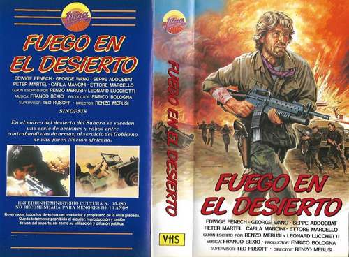 Fuego En El Desierto Vhs Edwige Fenech George Wang