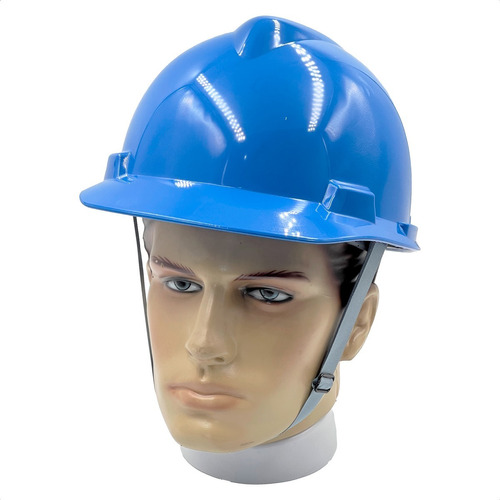 Capacete Msa V-gard, Suspensão Push-key Com Jugular Ca 498